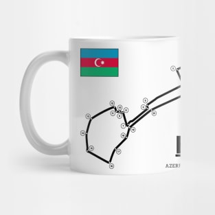 Baku F1 Track Azerbaijan Mug